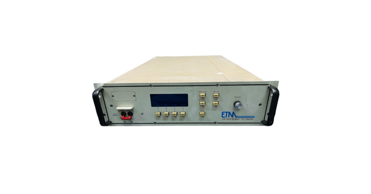 ETM 450W Ext Ku-Band TWT Amplifier, 13.75GHz – 14.5GHz | Yo!Kart